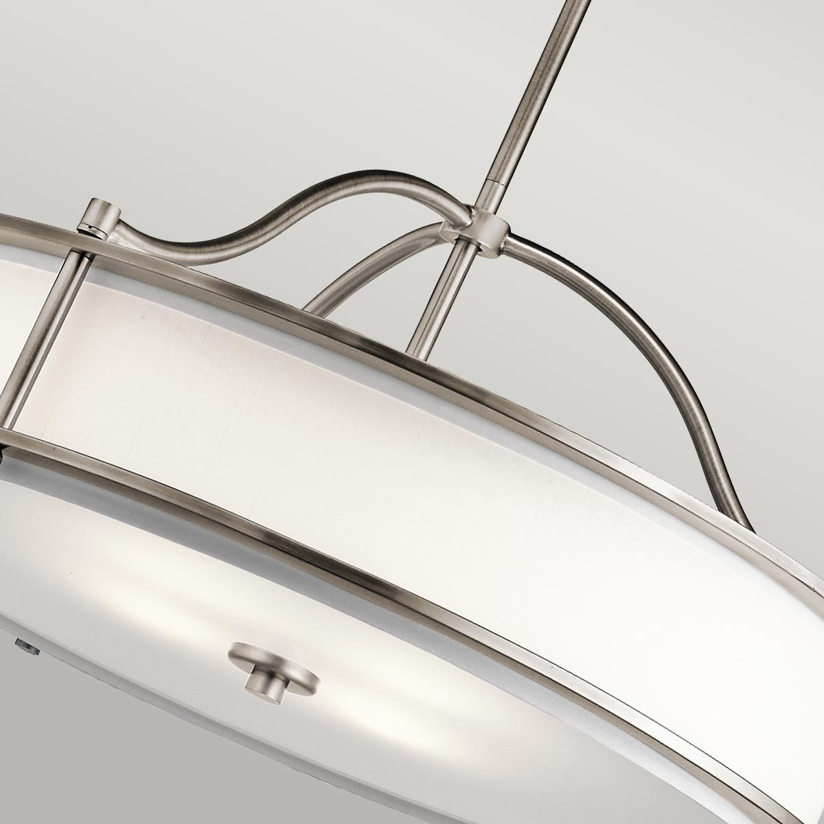 Kronleuchter Emory, 4 Lichter, halbbündig, klassisches Zinn - Elsteadlighting - leuchtengrosshandel24