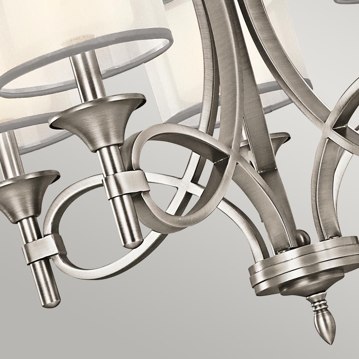 Kronleuchter Lacey mit 5 Lichtern, Antikzinn - Elsteadlighting - leuchtengrosshandel24
