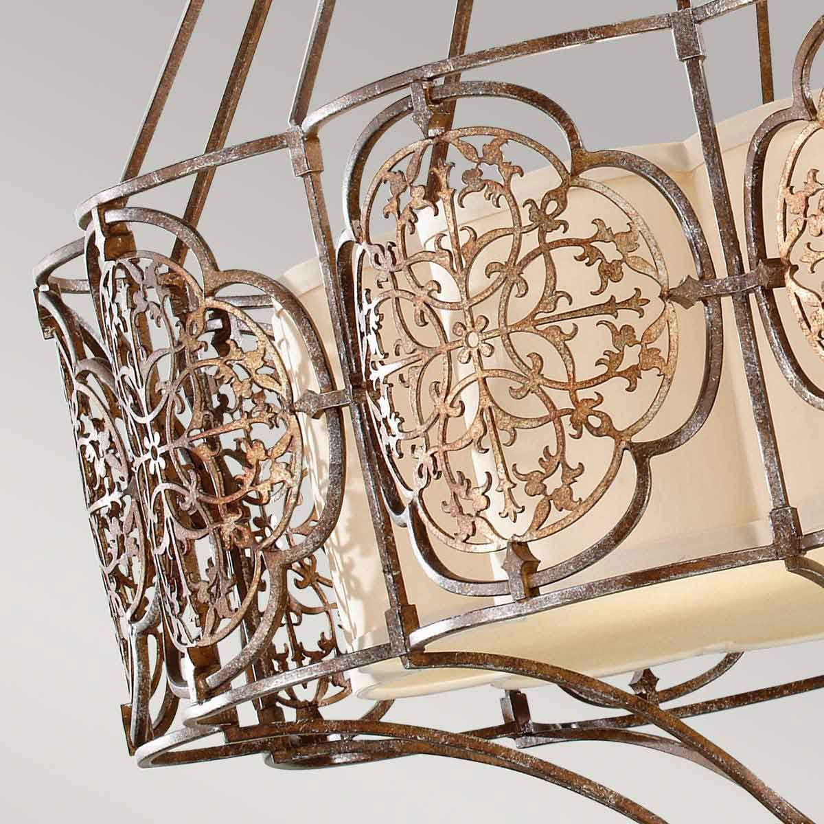 Kronleuchter Marcella mit 4 Lichtern – Britische Bronze/Oxidierte Bronze - Elsteadlighting - leuchtengrosshandel24