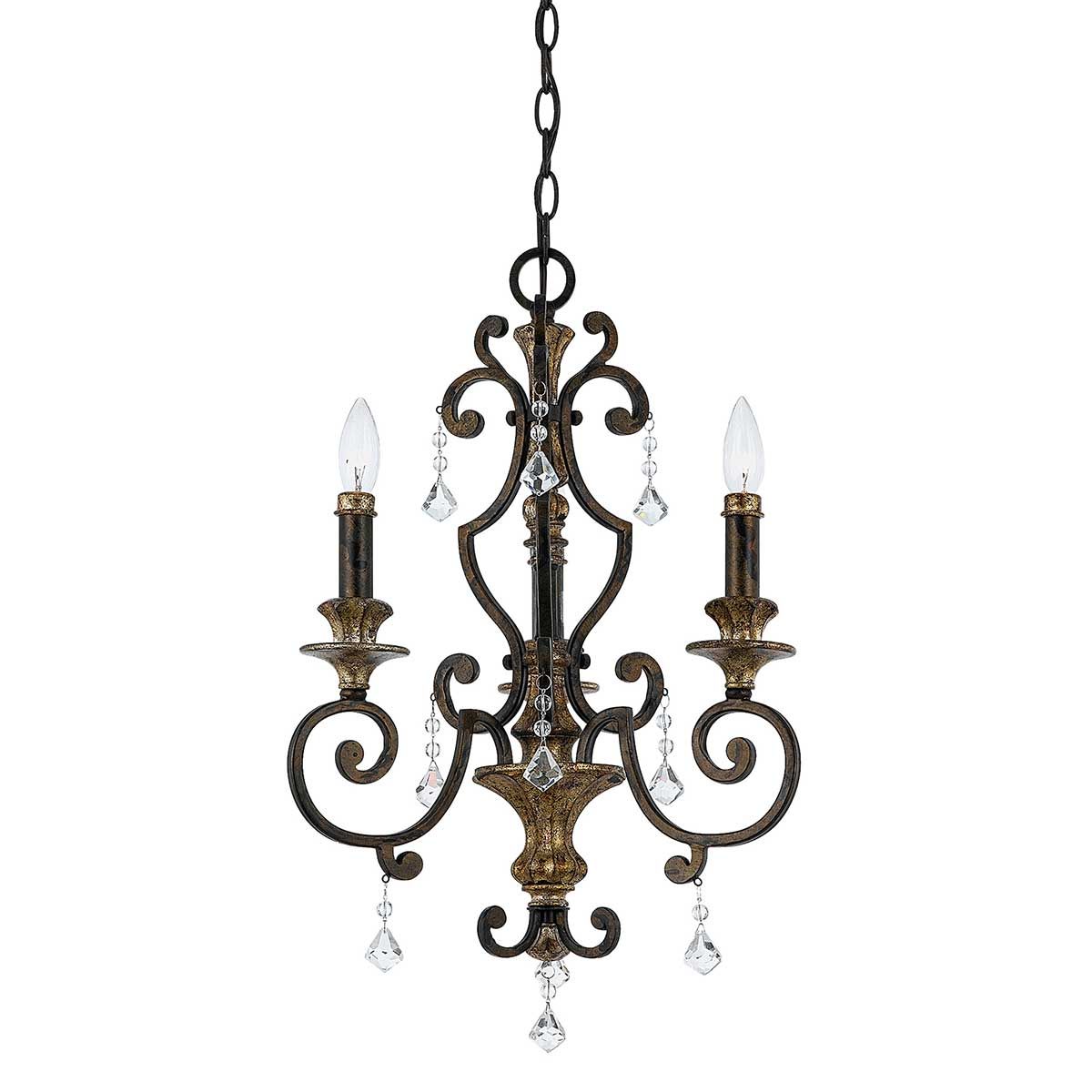 Kronleuchter Marquette mit 3 Lichtern - Erbstück - Elsteadlighting - leuchtengrosshandel24