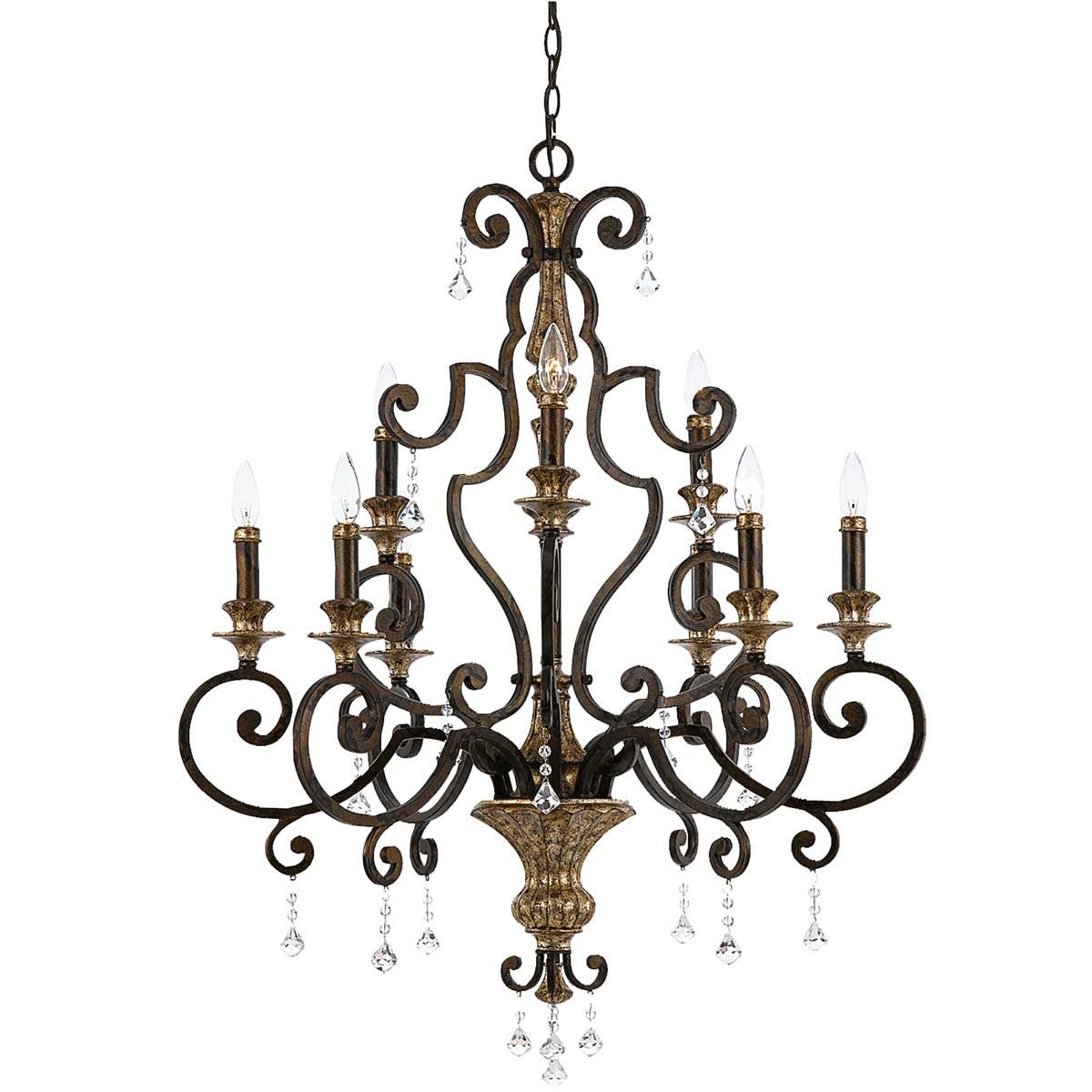Kronleuchter Marquette mit 9 Lichtern - Erbstück - Elsteadlighting - leuchtengrosshandel24
