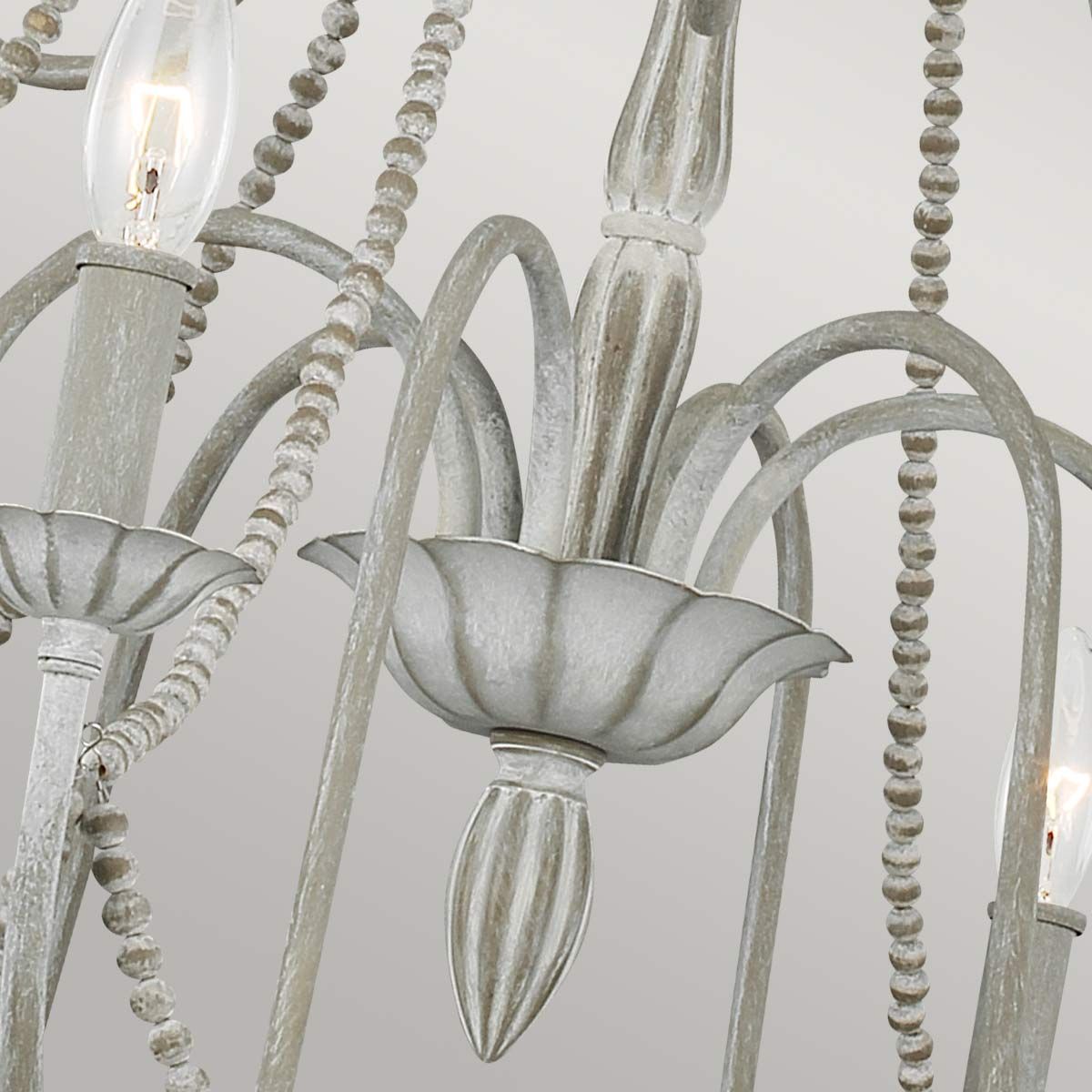 Kronleuchter Maryville mit 9 Lichtern, verwaschenes Grau - Elsteadlighting - leuchtengrosshandel24