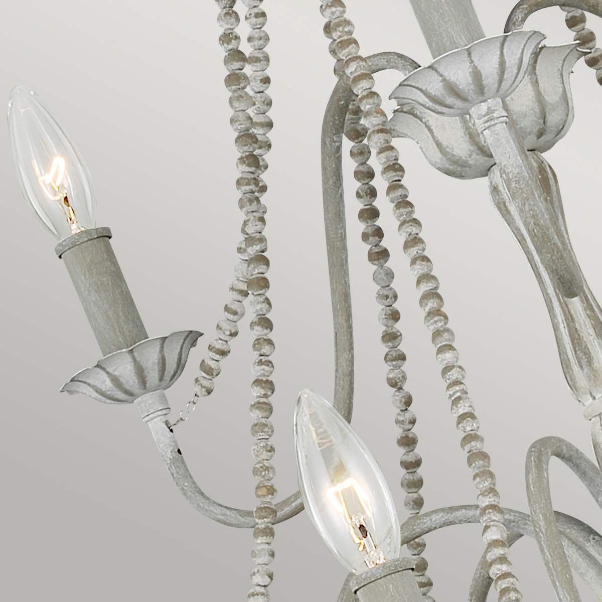 Kronleuchter Maryville mit 9 Lichtern, verwaschenes Grau - Elsteadlighting - leuchtengrosshandel24