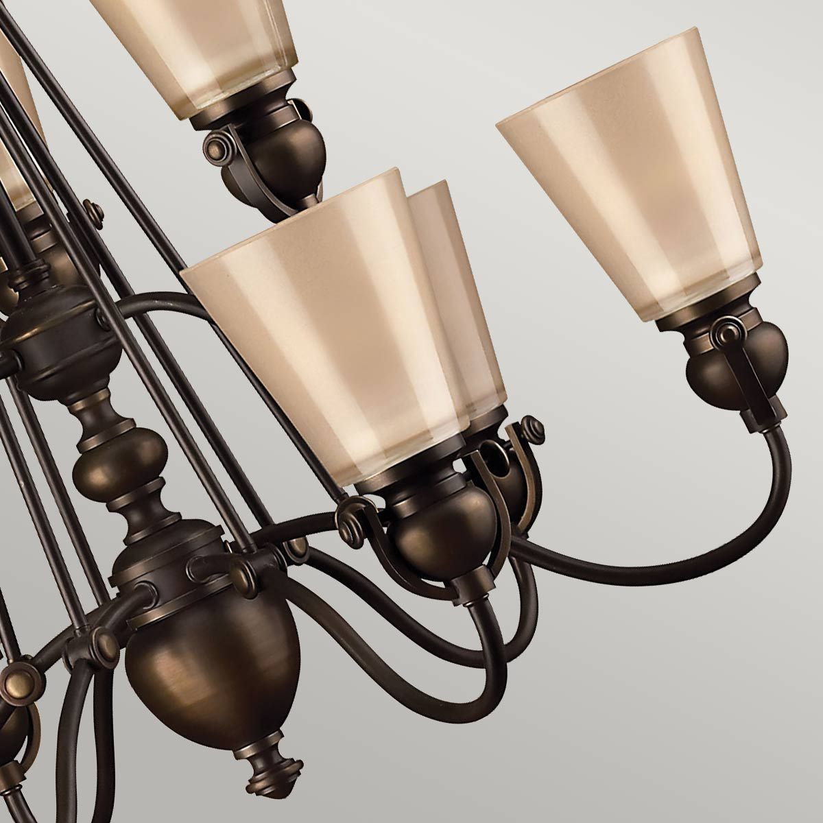 Kronleuchter Mayflower 9-flammig - Alte Bronze - Elsteadlighting - leuchtengrosshandel24