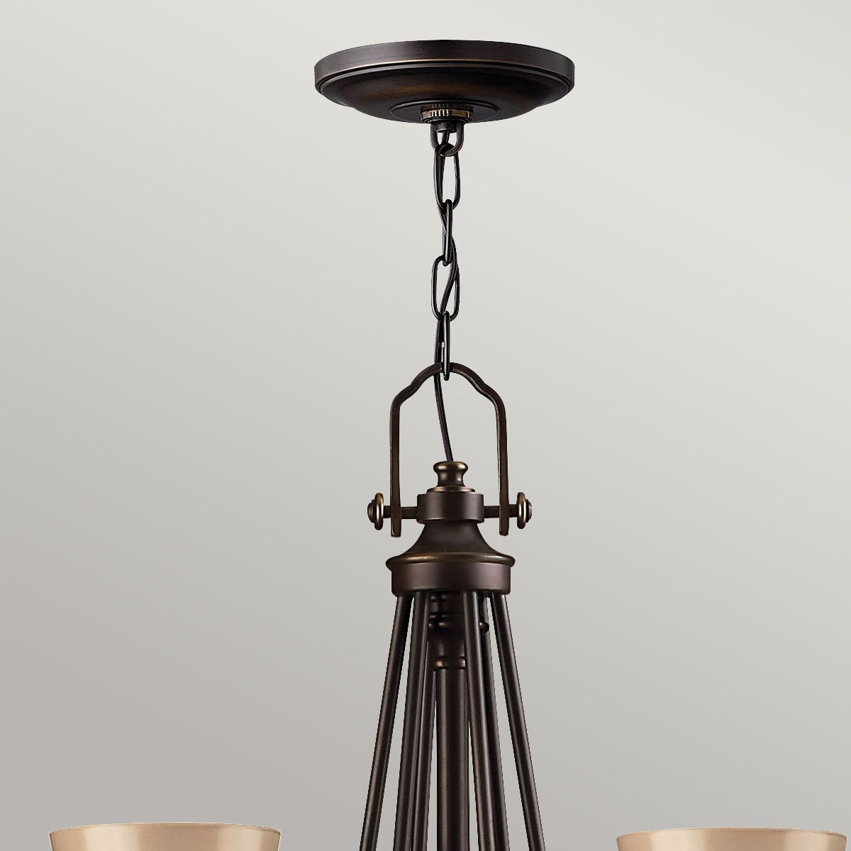 Kronleuchter Mayflower 9-flammig - Alte Bronze - Elsteadlighting - leuchtengrosshandel24