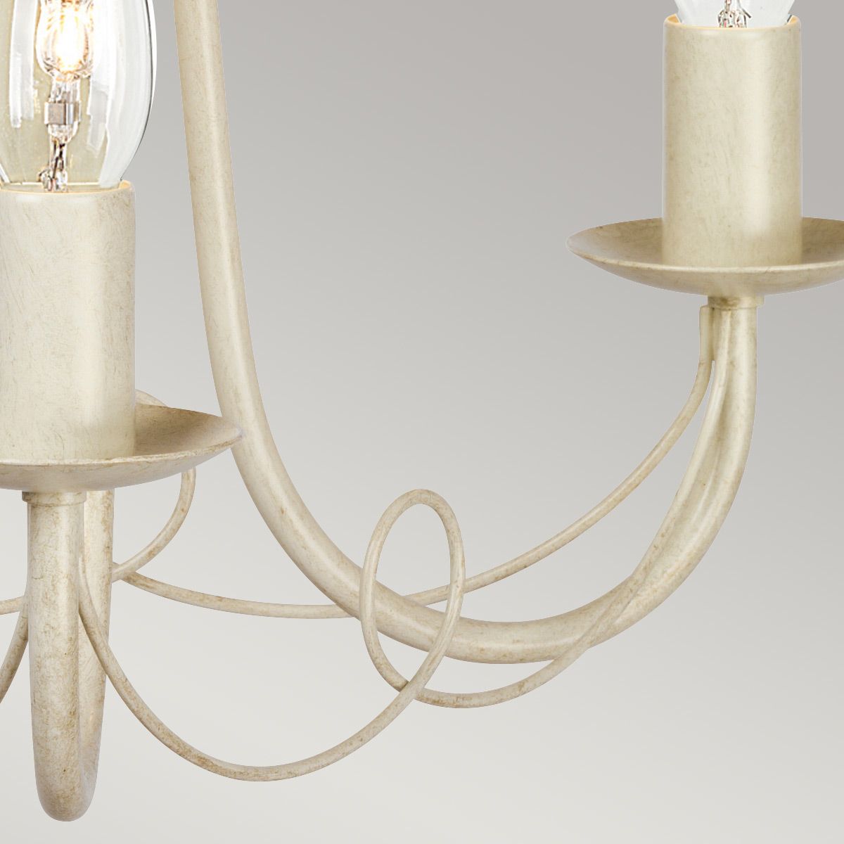 Kronleuchter Minster, 3 Lichter, Elfenbein/Goldpatina - Elsteadlighting - leuchtengrosshandel24