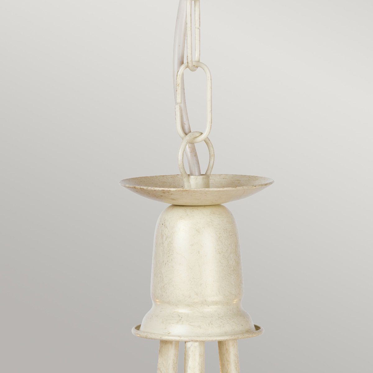 Kronleuchter Minster, 3 Lichter, Elfenbein/Goldpatina - Elsteadlighting - leuchtengrosshandel24
