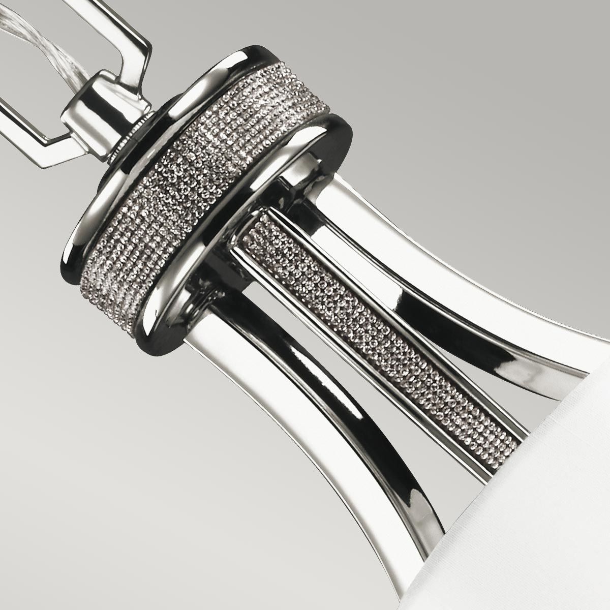 Kronleuchter Pave mit 3 Lichtern, poliertes Nickel - Elsteadlighting - FE - PAVE3