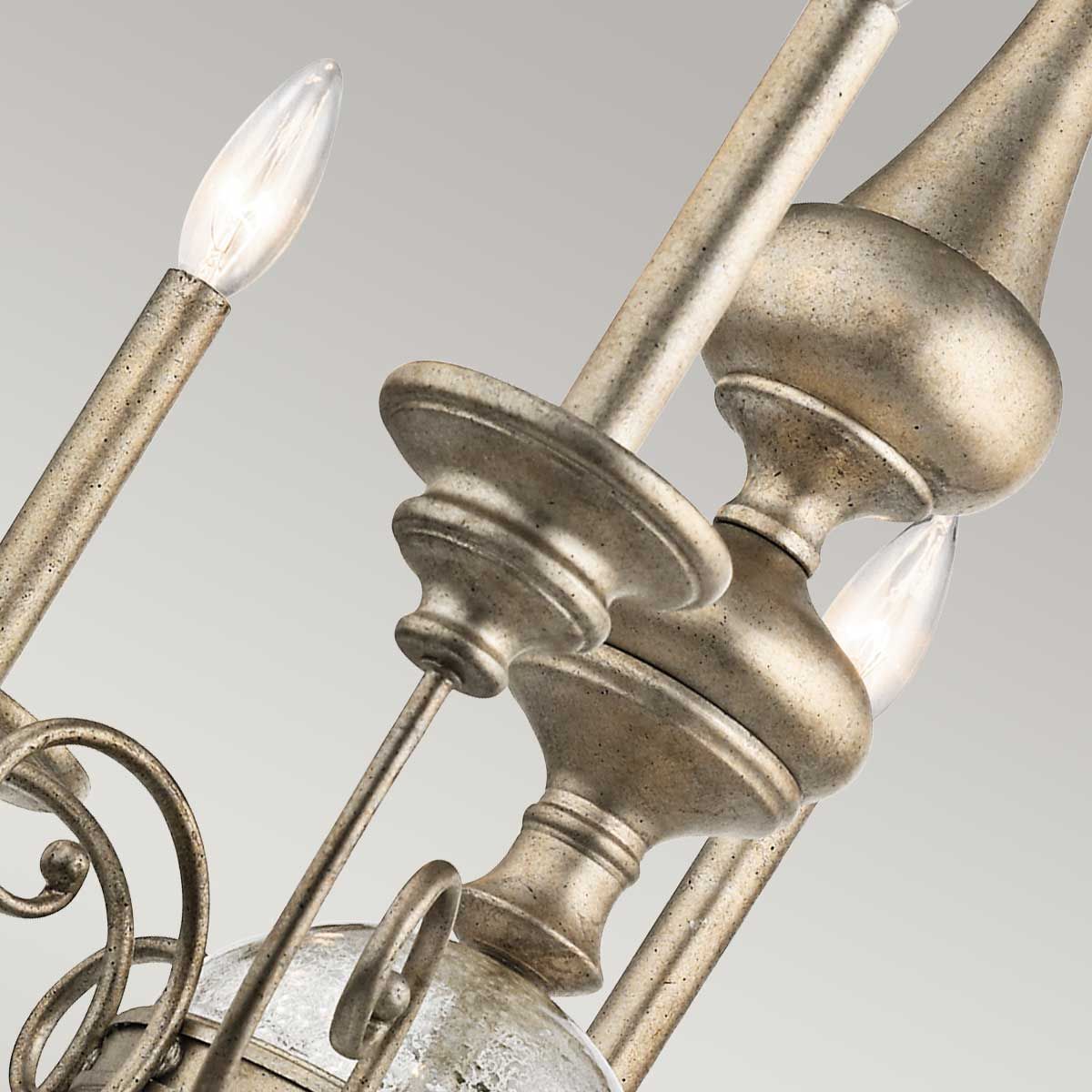 Kronleuchter „Rosalie“ mit 8 Lichtern, Sterling - Gold - Elsteadlighting - KL - ROSALIE8