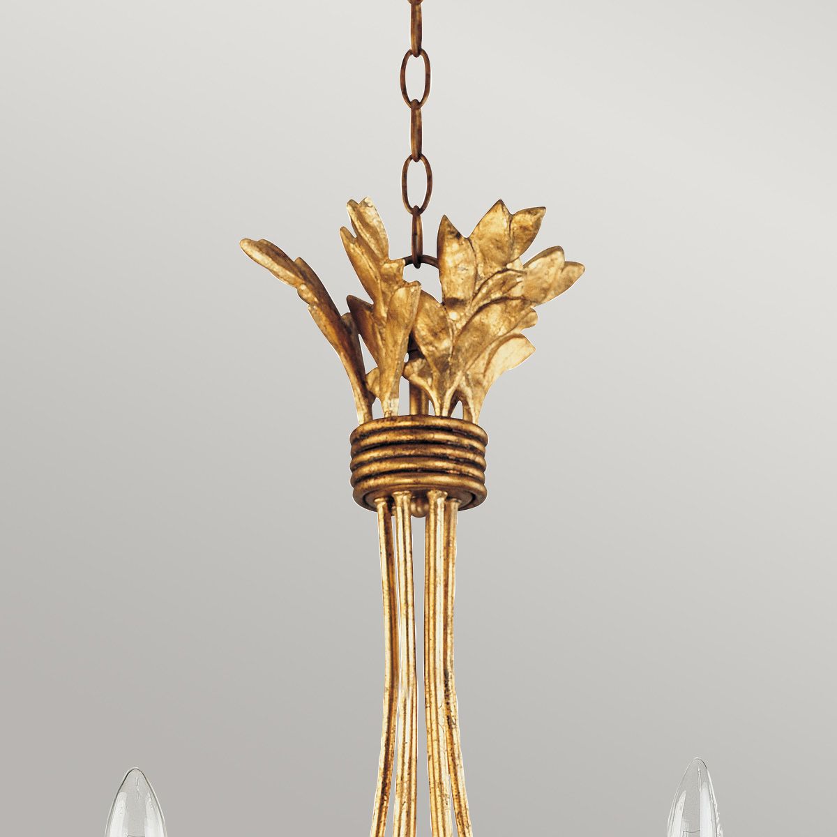 Kronleuchter Sweet Olive mit 6 Lichtern, vergoldetes Gold - Elsteadlighting - leuchtengrosshandel24
