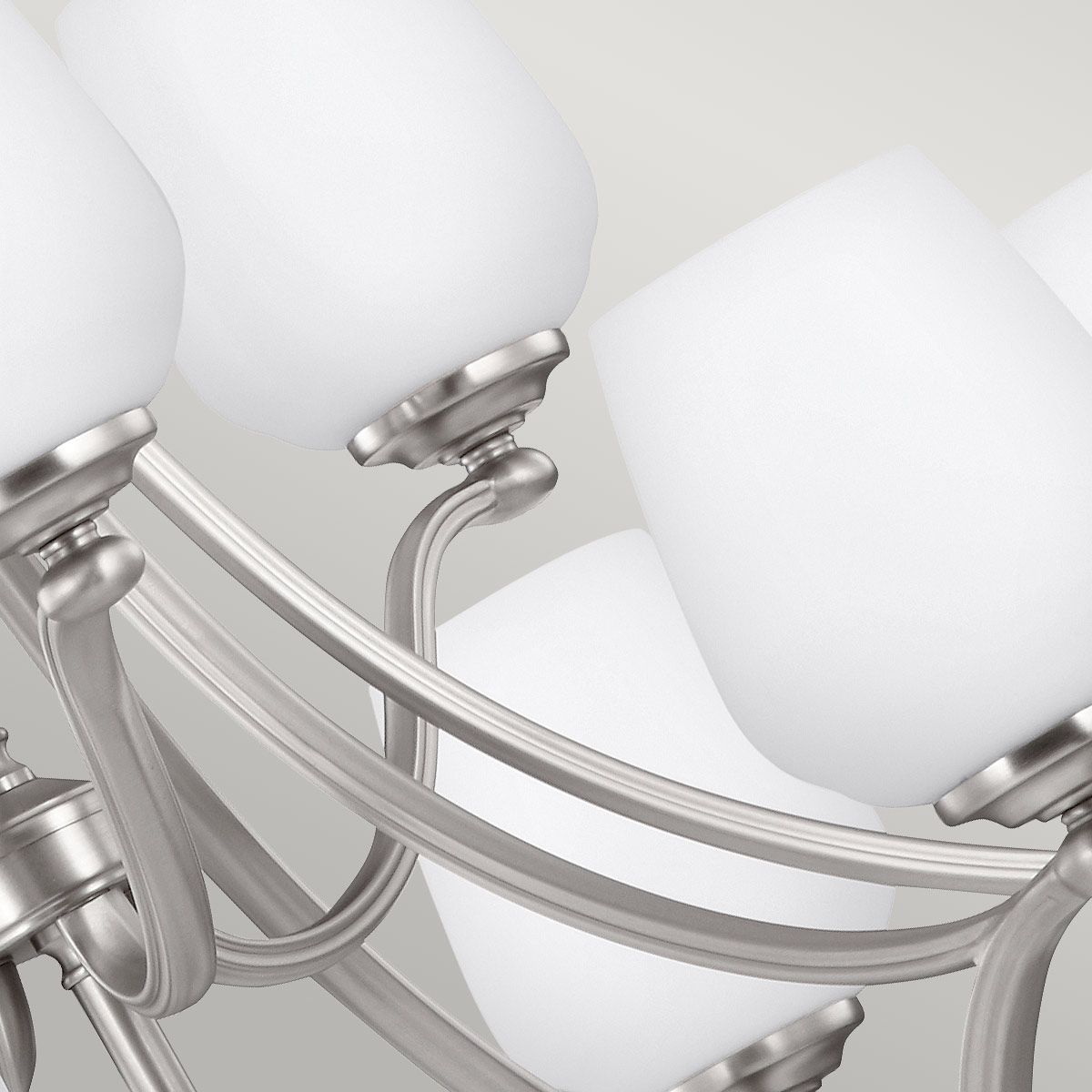 Kronleuchter Vintner mit 9 Lichtern, Satin - Nickel - Elsteadlighting - FE - VINTNER9