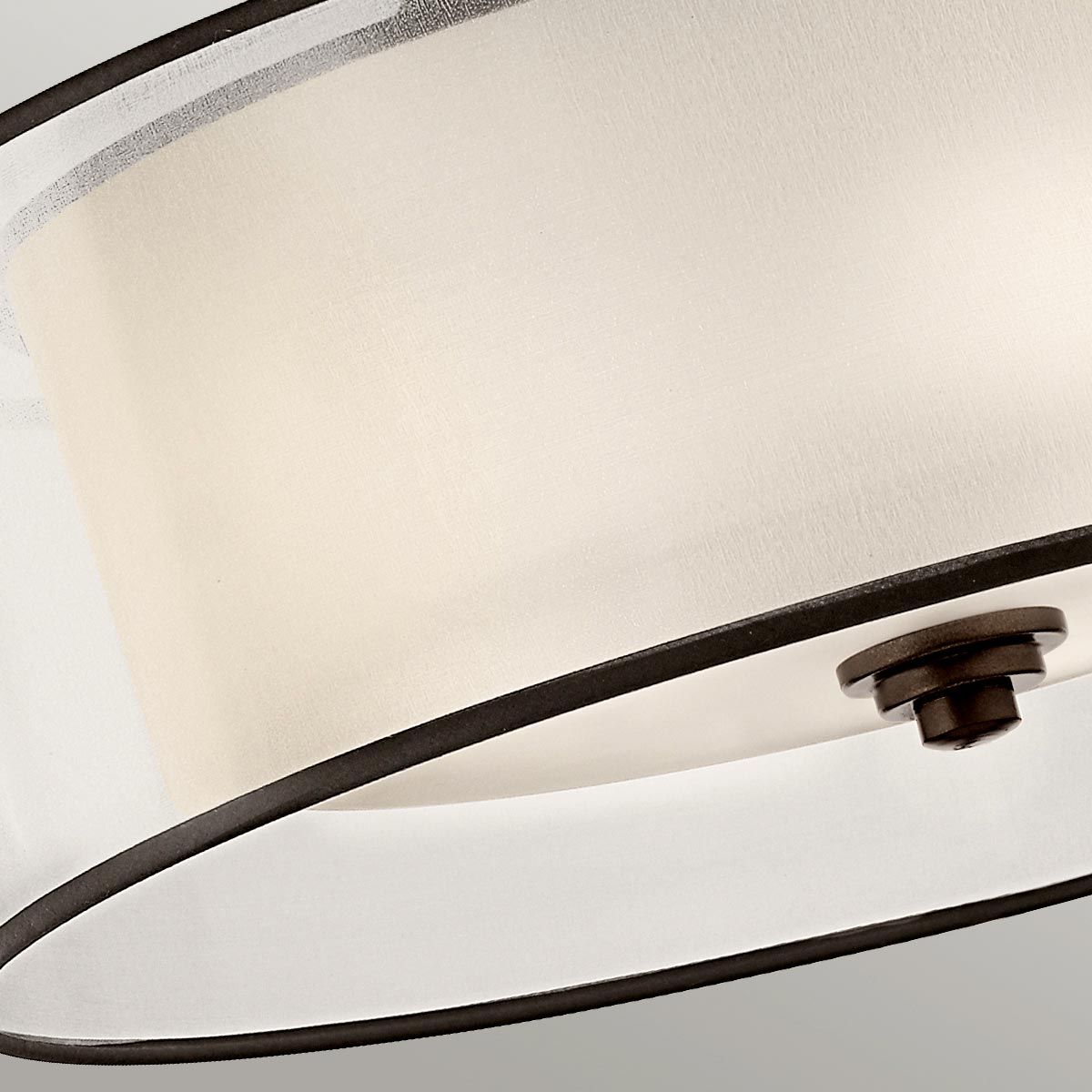 Lacey 4-flammige Deckenleuchte, halbbündig, Mission Bronze - Elsteadlighting - leuchtengrosshandel24