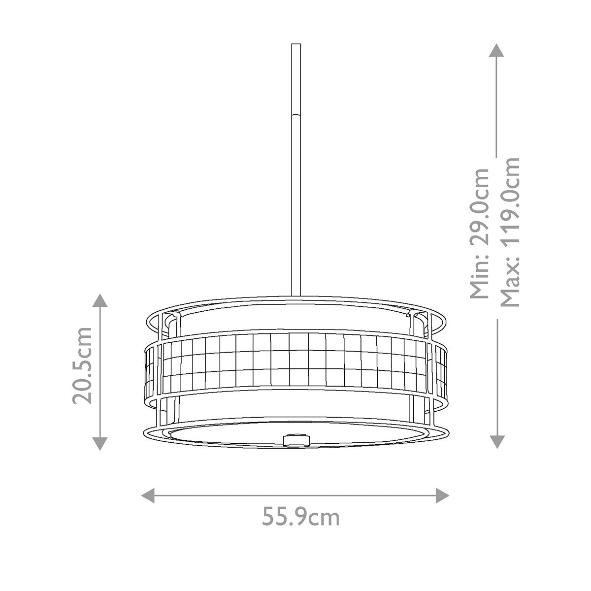 Laguna 4-flammige Pendelleuchte - Renaissance-Kupfer - Elsteadlighting - leuchtengrosshandel24