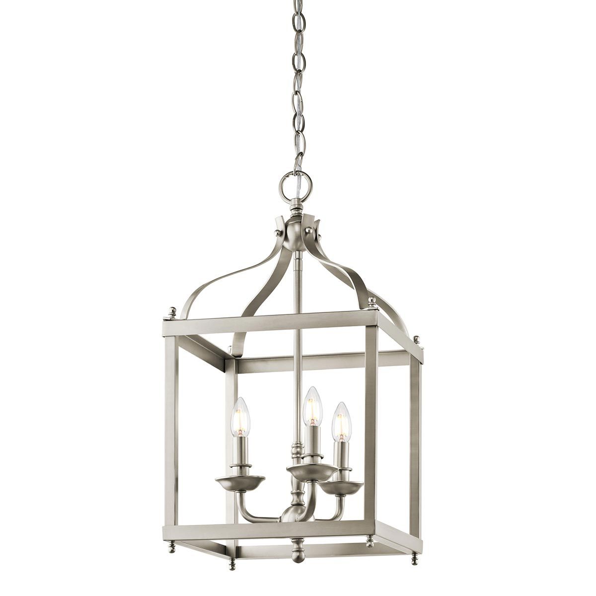 Larkin Pendelleuchte, 3-flammig, mittelgroß, gebürstetes Nickel - Elsteadlighting - leuchtengrosshandel24