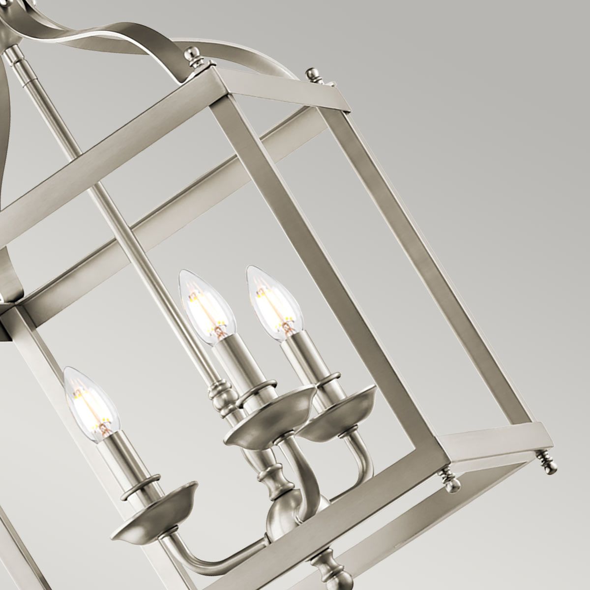 Larkin Pendelleuchte, 3-flammig, mittelgroß, gebürstetes Nickel - Elsteadlighting - leuchtengrosshandel24