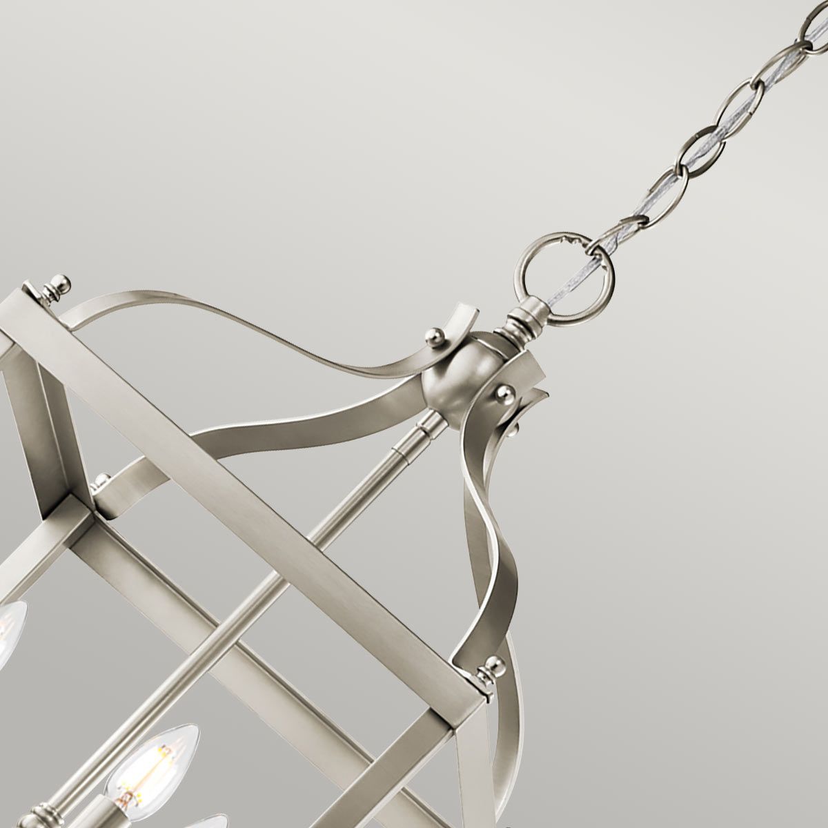 Larkin Pendelleuchte, 3-flammig, mittelgroß, gebürstetes Nickel - Elsteadlighting - leuchtengrosshandel24
