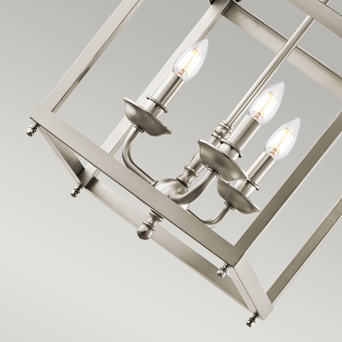 Larkin Pendelleuchte, 3-flammig, mittelgroß, gebürstetes Nickel - Elsteadlighting - leuchtengrosshandel24