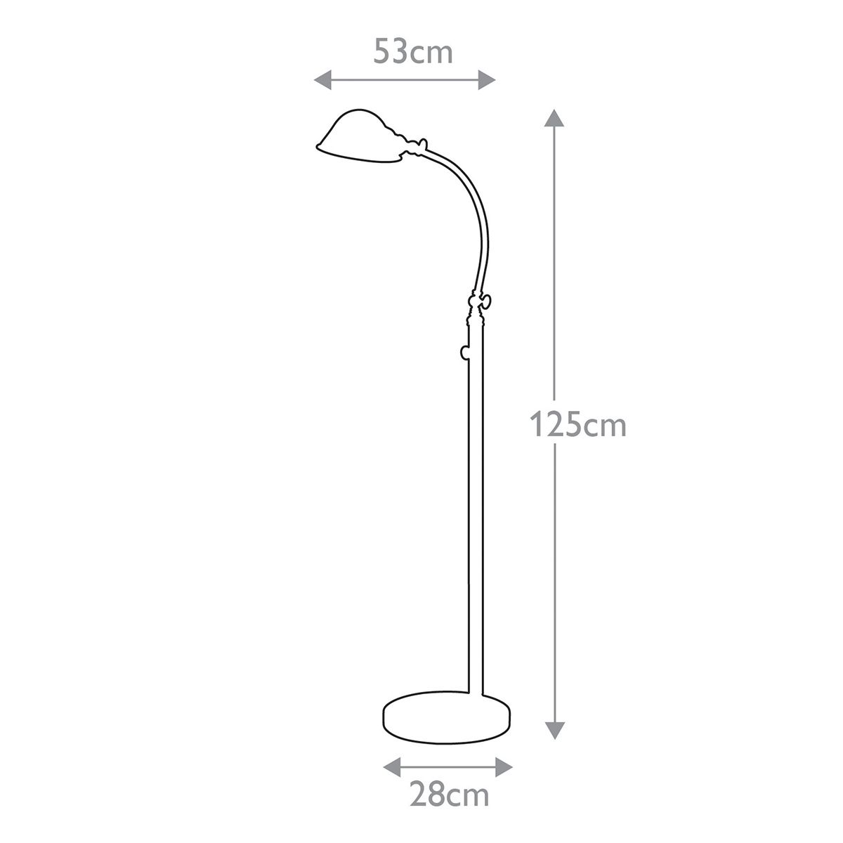 LED-Stehleuchte Thompson in gebürstetem Nickel - Elsteadlighting - leuchtengrosshandel24