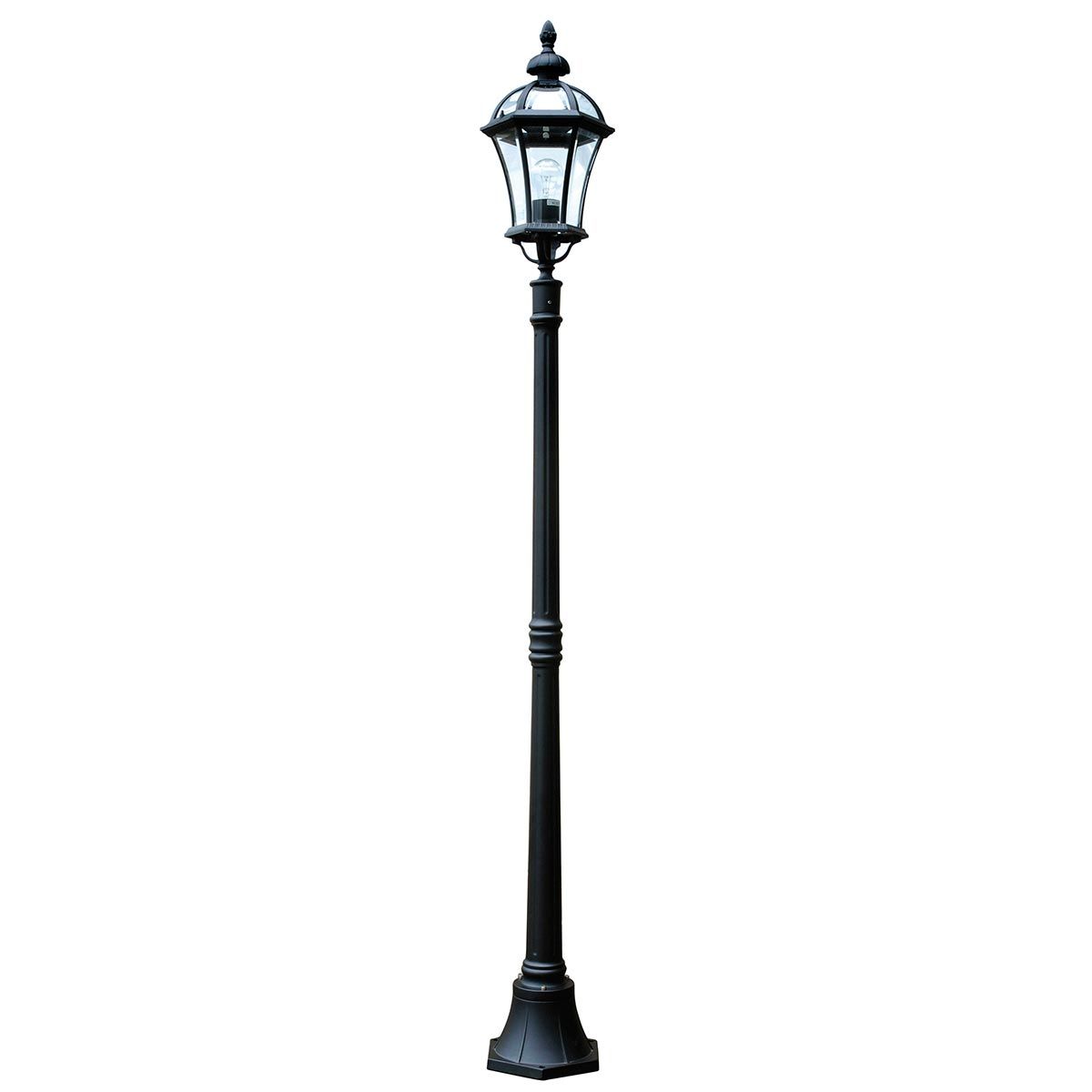 Ledbury Laternenpfahl mit 1 Licht, Schwarz - Elsteadlighting - GZH - LB5