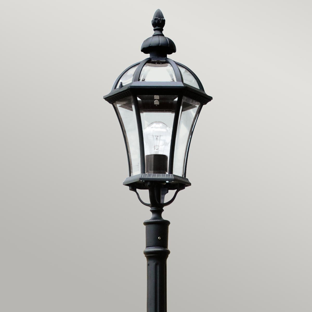 Ledbury Laternenpfahl mit 1 Licht, Schwarz - Elsteadlighting - GZH - LB5