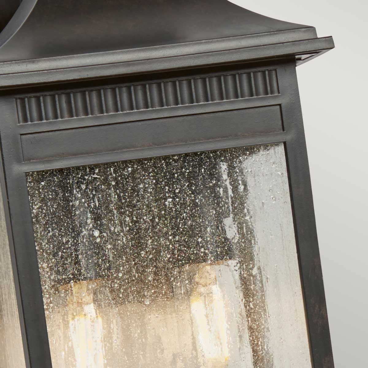 Livingston 2 - flammige mittelgroße Wandlaterne - Imperial Bronze - Elsteadlighting - QZ - LIVINGSTON2 - M