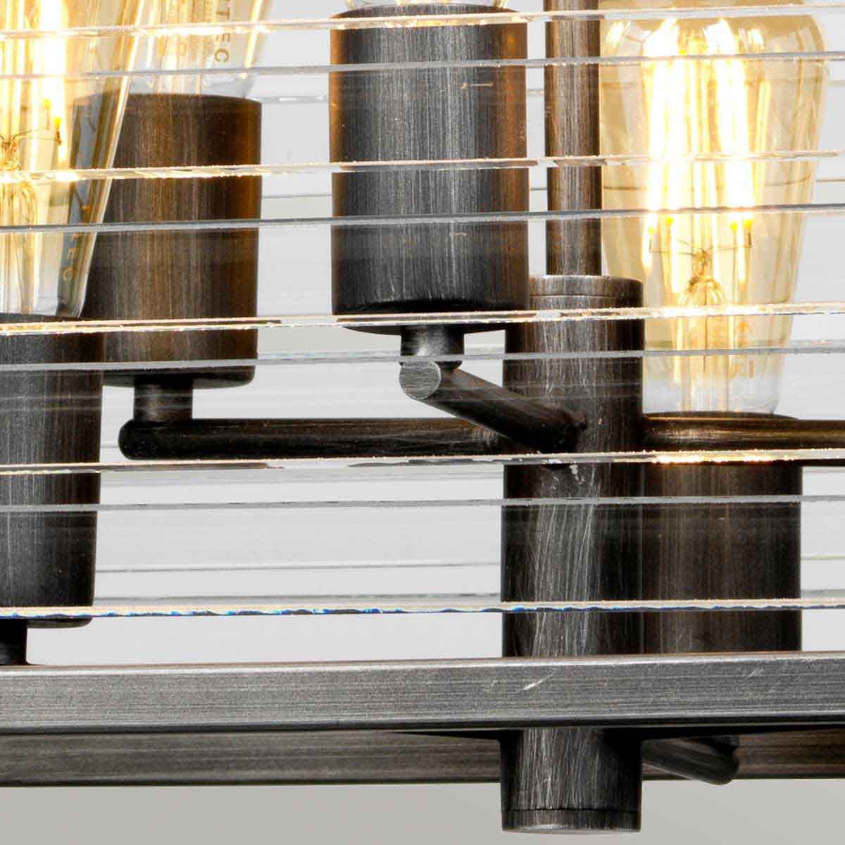 Louvre Pendelleuchte mit 6 Lichtern, lackiertes Rotguss - Elsteadlighting - leuchtengrosshandel24