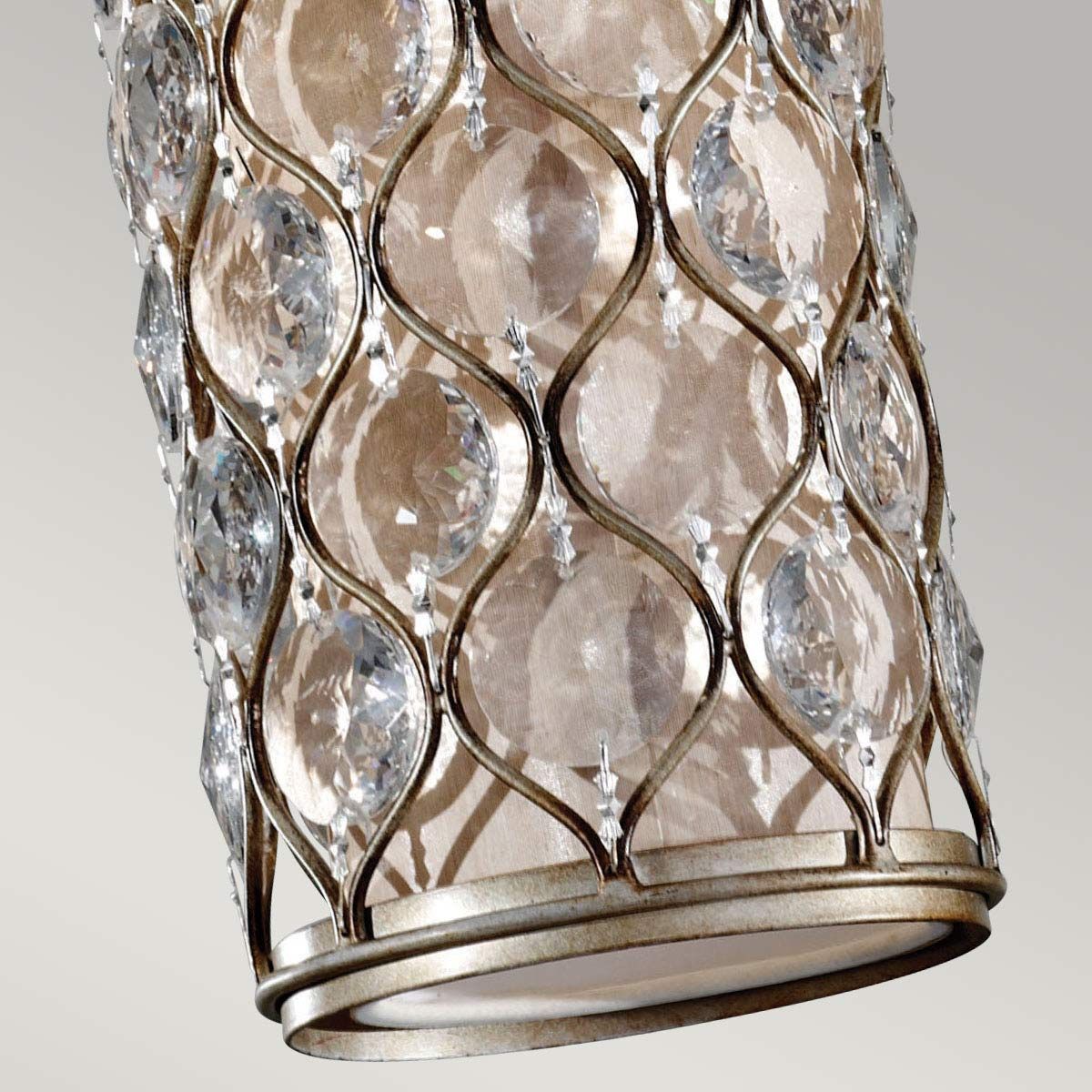 Lucia 1-flammige Mini-Pendelleuchte - Brüniertes Silber - Elsteadlighting - leuchtengrosshandel24