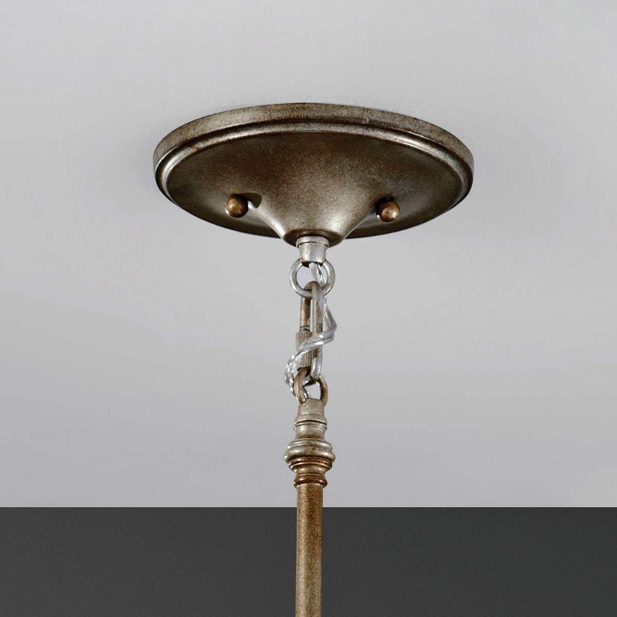 Lucia 1-flammige Mini-Pendelleuchte - Brüniertes Silber - Elsteadlighting - leuchtengrosshandel24