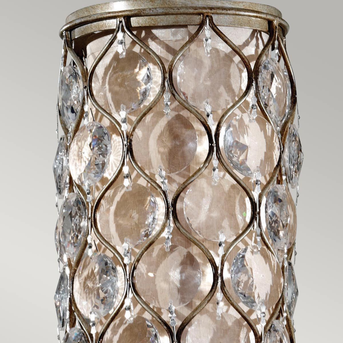 Lucia 1-flammige Mini-Pendelleuchte - Brüniertes Silber - Elsteadlighting - leuchtengrosshandel24