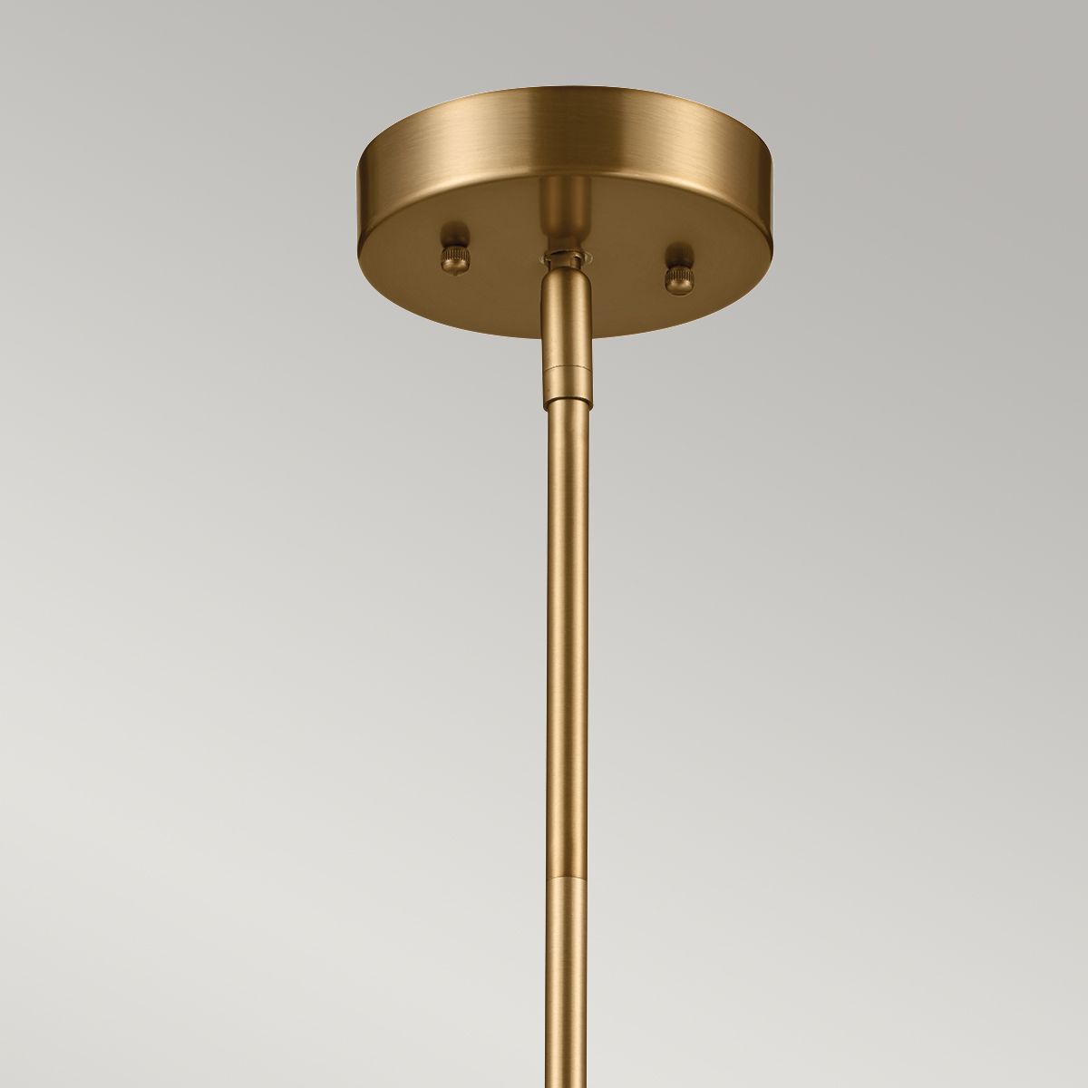Luella 3lt Pendelleuchte mit zwei Halterungen, gebürstetes Naturmessing - Elsteadlighting - leuchtengrosshandel24
