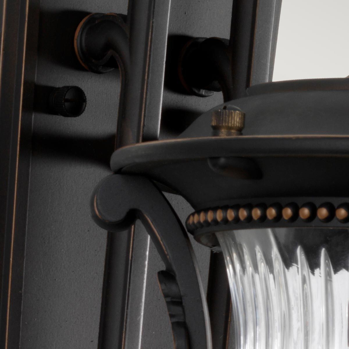 Luverne 1 - flammige mittelgroße Wandlaterne - geriebene Bronze - Elsteadlighting - KL - LUVERNE2 - M