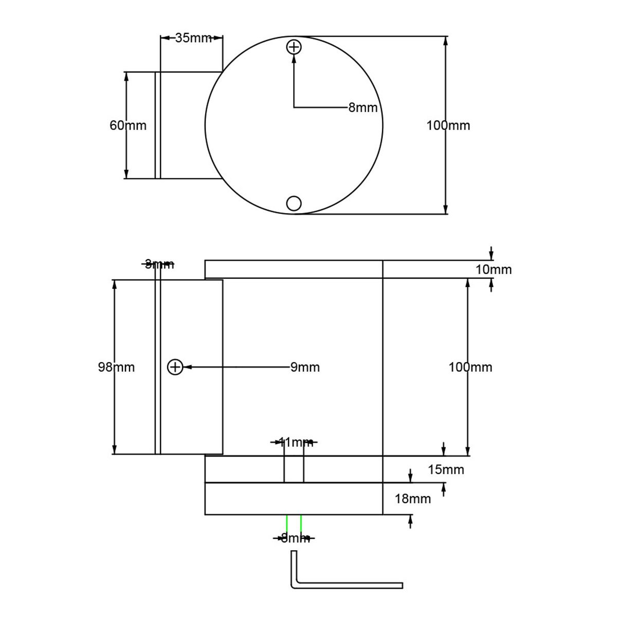 Magnus 1 - flammige Wandleuchte - Graphit - Elsteadlighting - MAGNUS - 1
