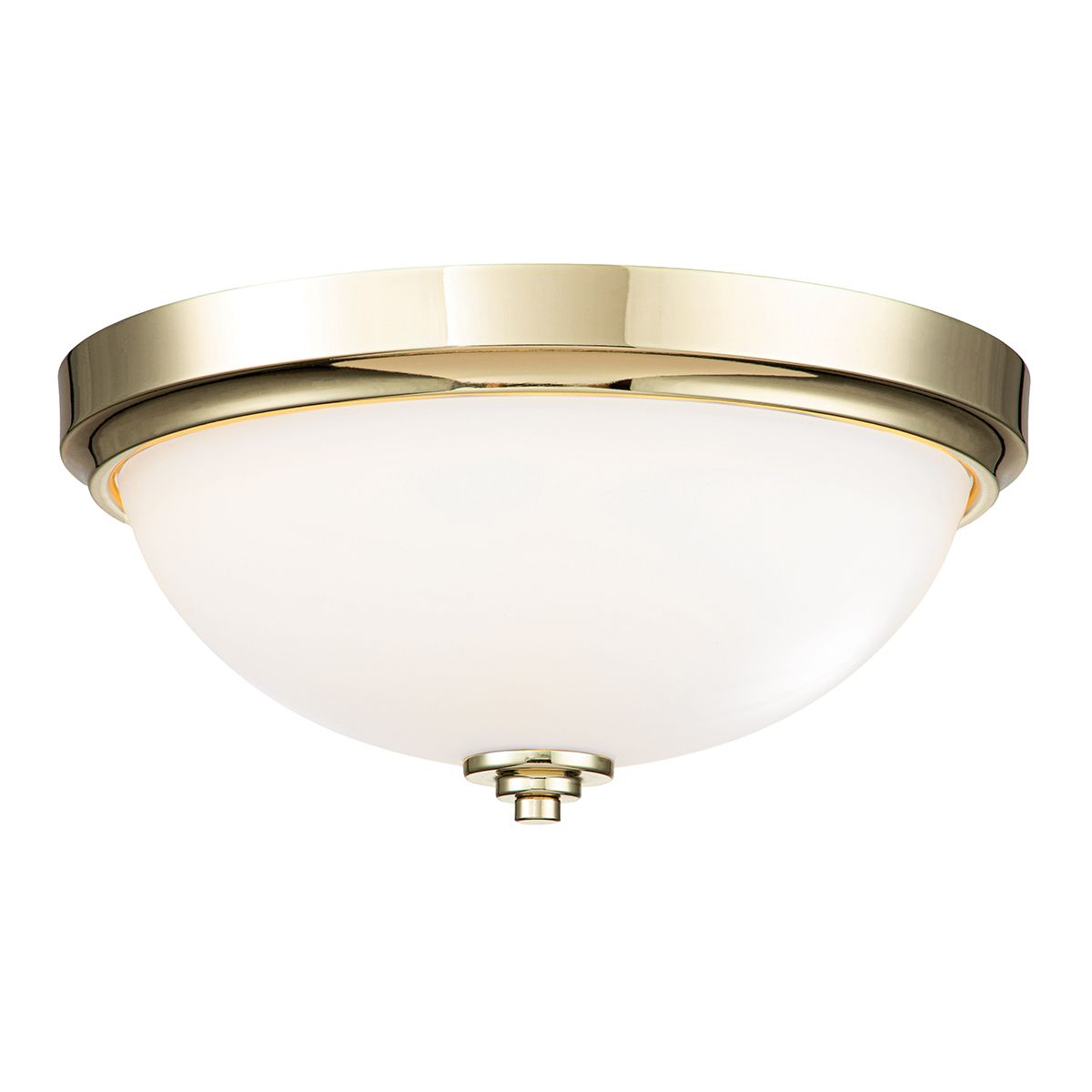 Malibu 2-flammige Deckenleuchte - Messing poliert - Elsteadlighting - leuchtengrosshandel24