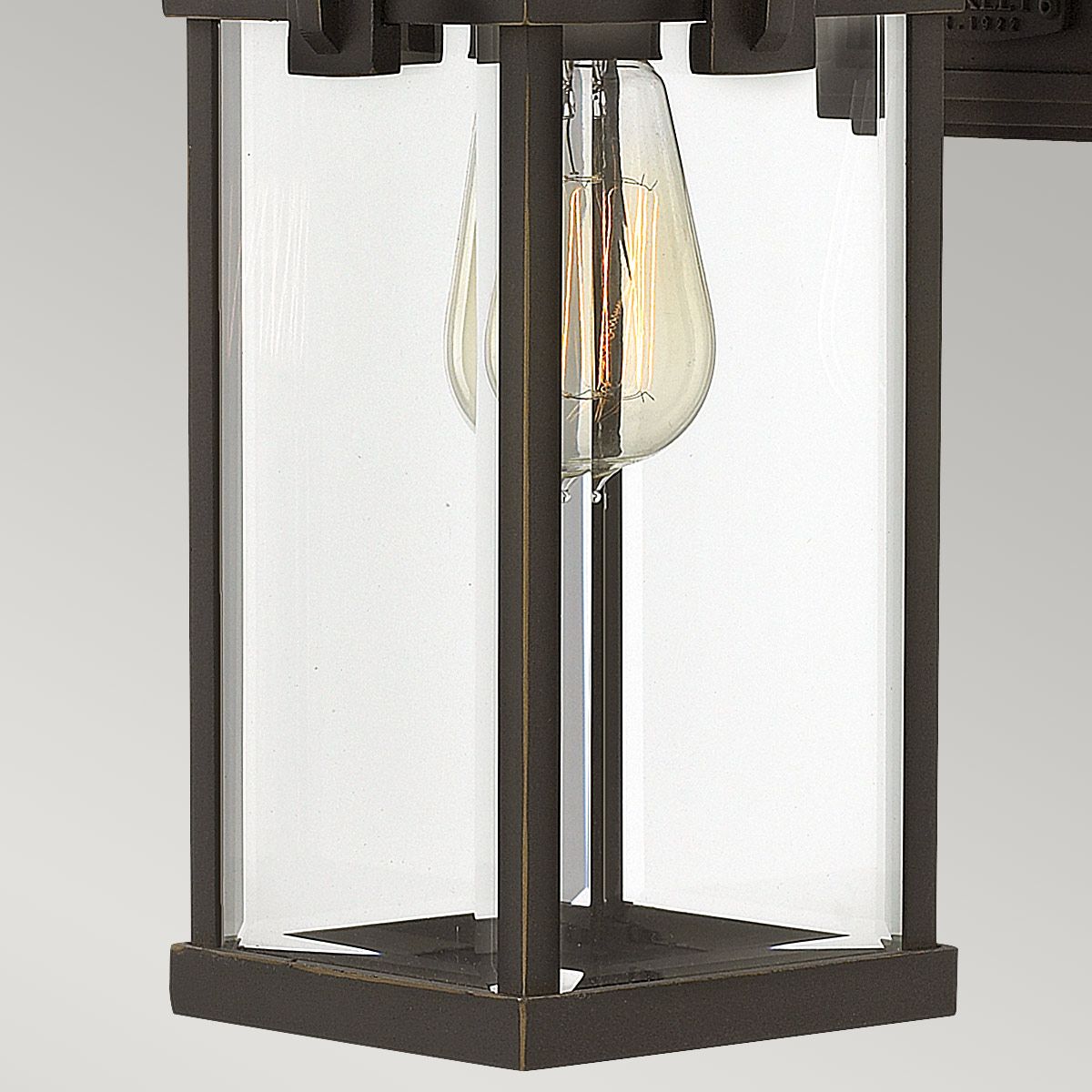 Manhattan 1 - flammige mittelgroße Wandlaterne - geölte Bronze - Elsteadlighting - HK - MANHATTAN2 - M