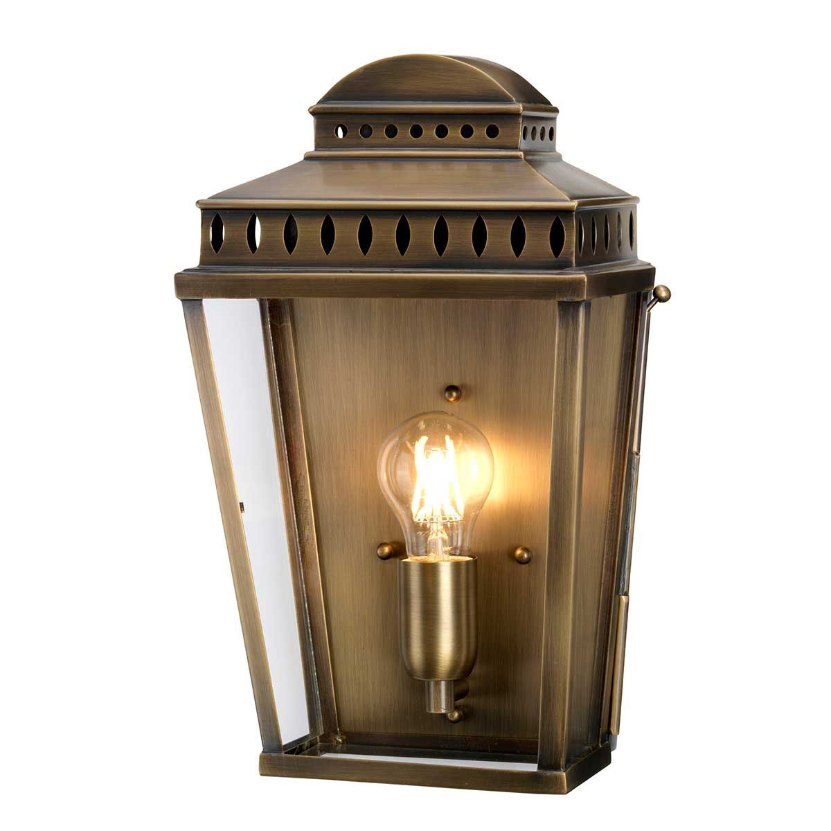 Mansion House 1 - flammige Wandlaterne - Gealtertes Messing - Elsteadlighting - MANSION - HOUSE - BR
