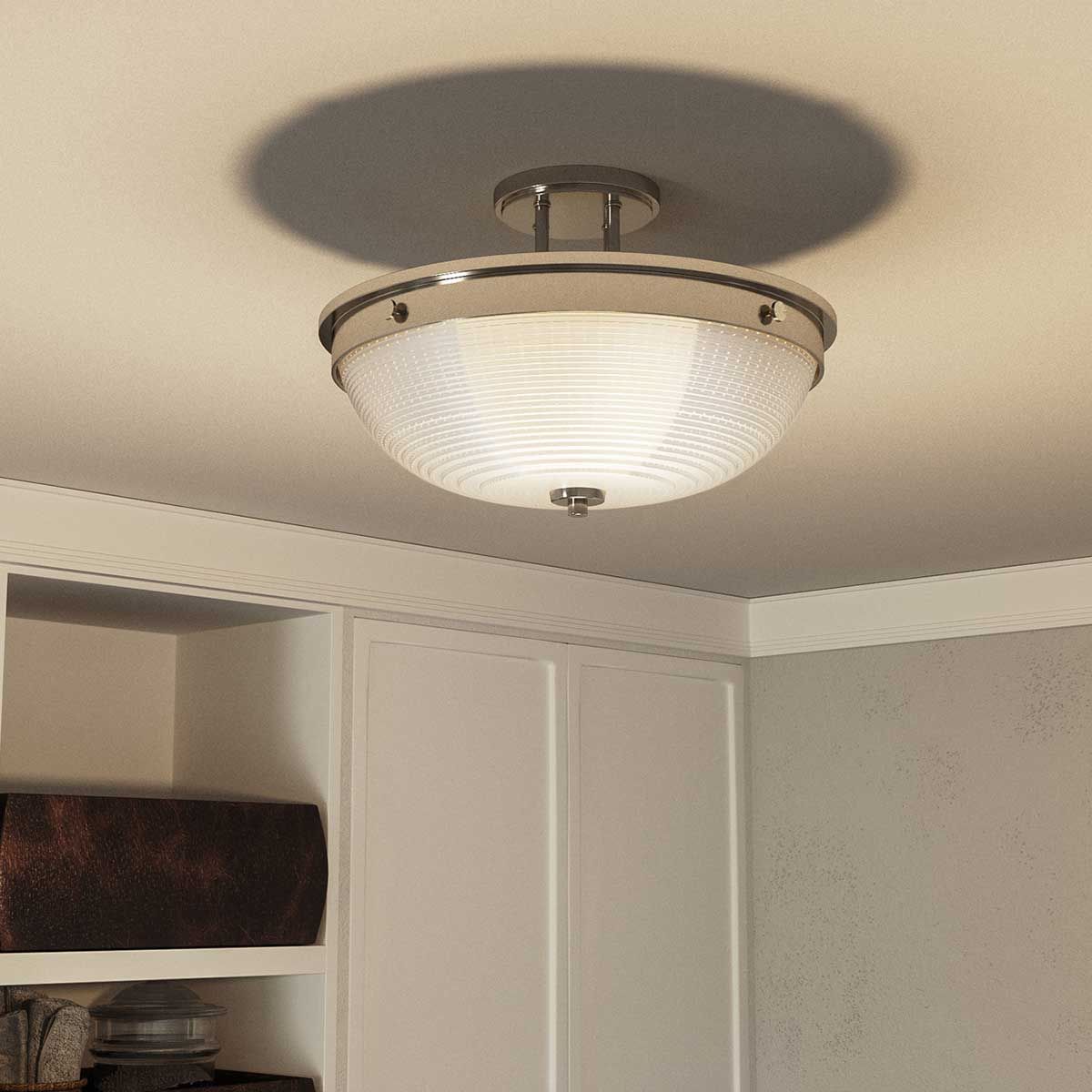 Mantle 2-flammig, halbbündig - Imperial Silver - Elsteadlighting - leuchtengrosshandel24