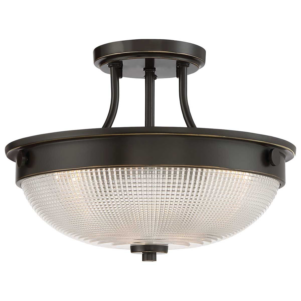 Mantle 2-flammig, halbbündig - Palladian Bronze - Elsteadlighting - leuchtengrosshandel24