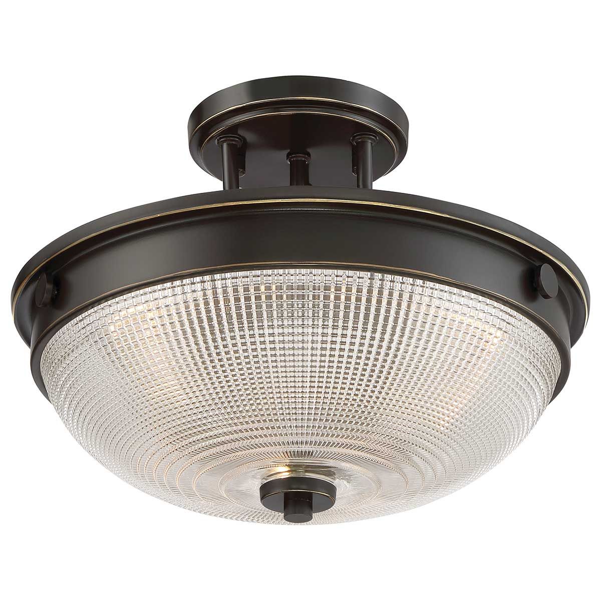 Mantle 2-flammig, halbbündig - Palladian Bronze - Elsteadlighting - leuchtengrosshandel24