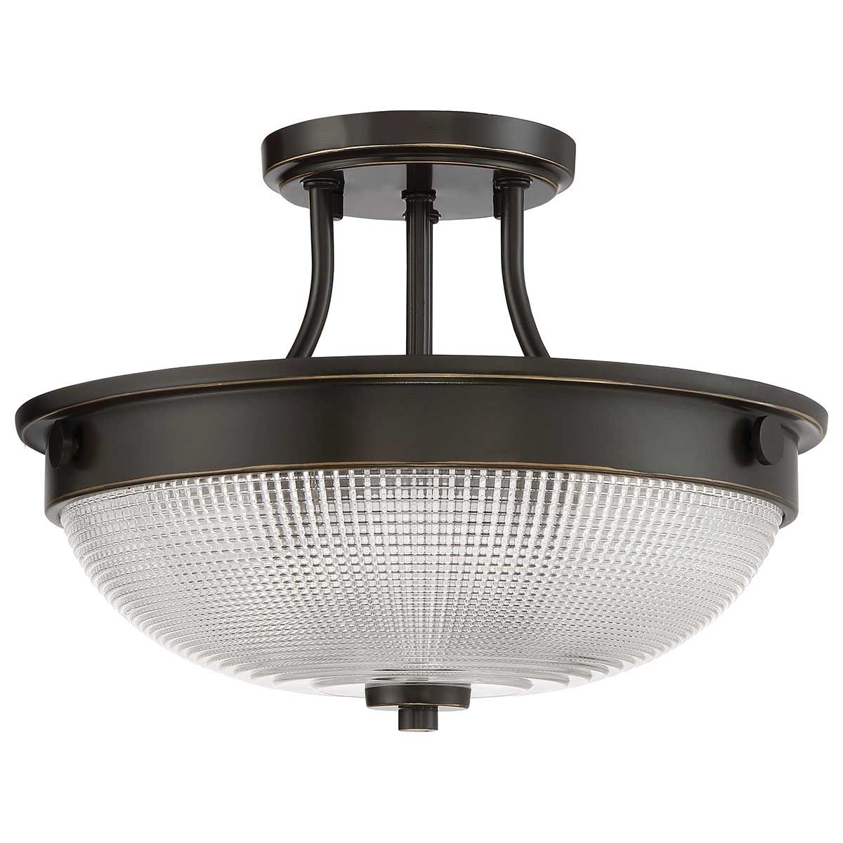 Mantle 2-flammig, halbbündig - Palladian Bronze - Elsteadlighting - leuchtengrosshandel24