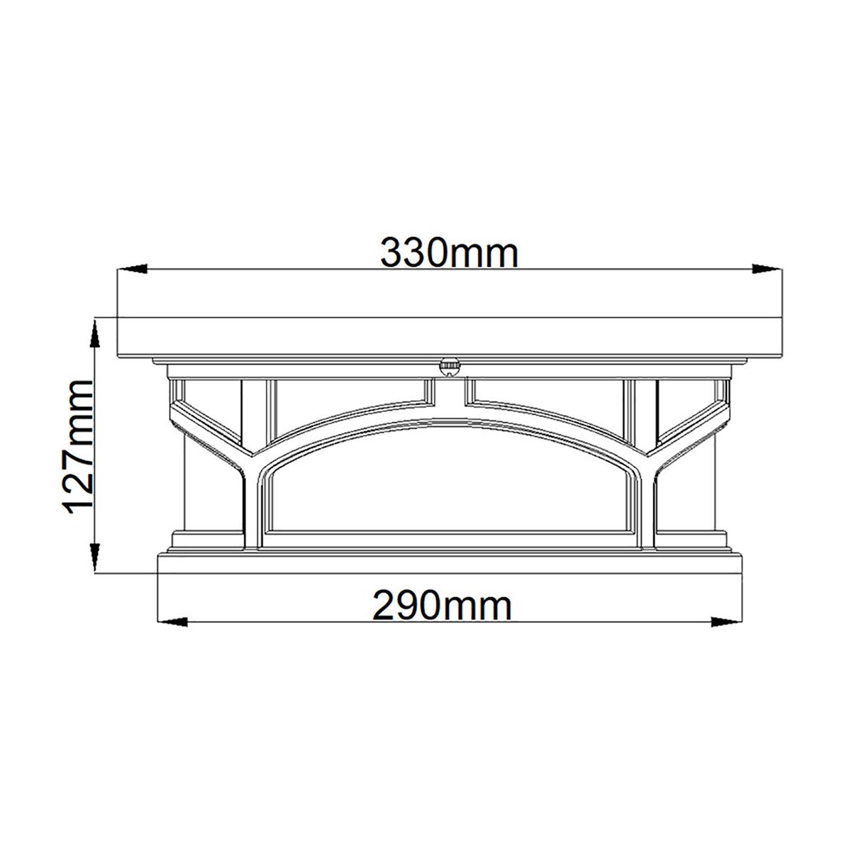 Marblehead 2 - flammige Deckenleuchte - Weiß - Elsteadlighting - QZ - MARBLEHEAD - F - WHT