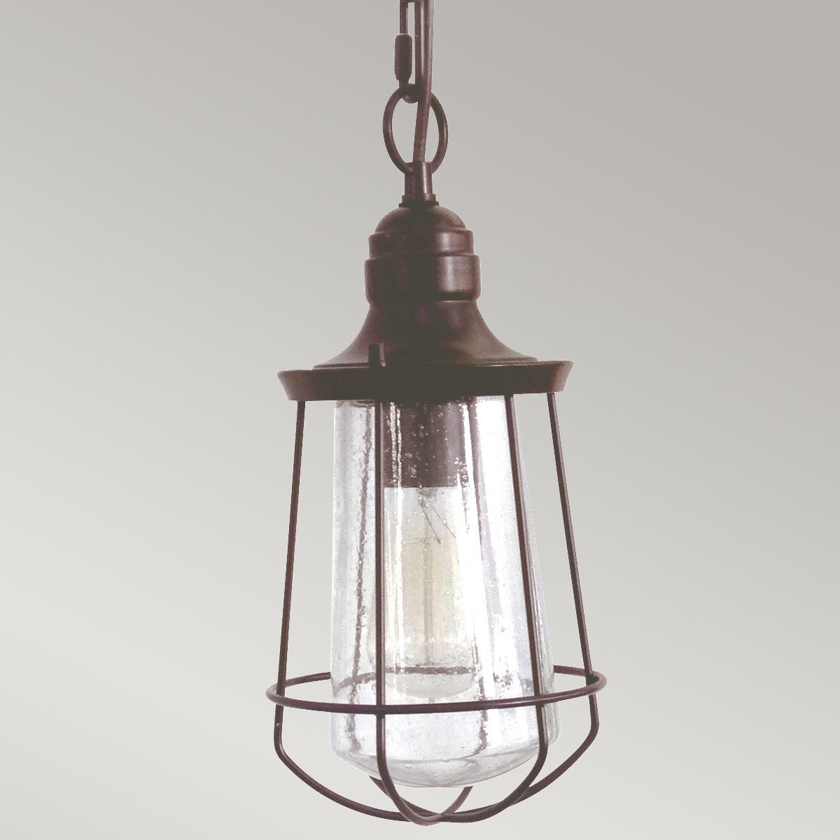 Marine 1 - flammige kleine Kettenlaterne - Western Bronze - Elsteadlighting - QZ - MARINE8 - S