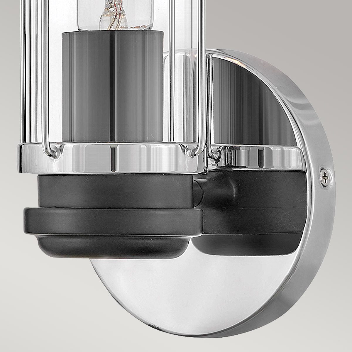 Masthead 1lt Wandleuchte - Poliertes Chrom und Schwarz - Elsteadlighting - leuchtengrosshandel24