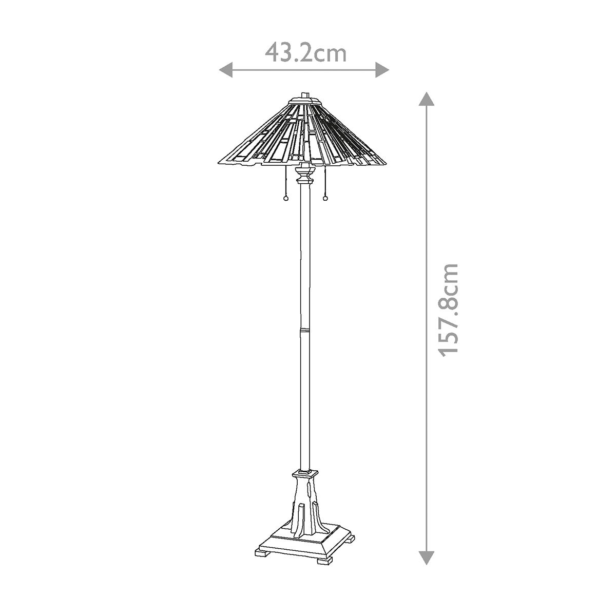 Maybeck 2-flammige Stehlampe - Valiant Bronze - Elsteadlighting - leuchtengrosshandel24