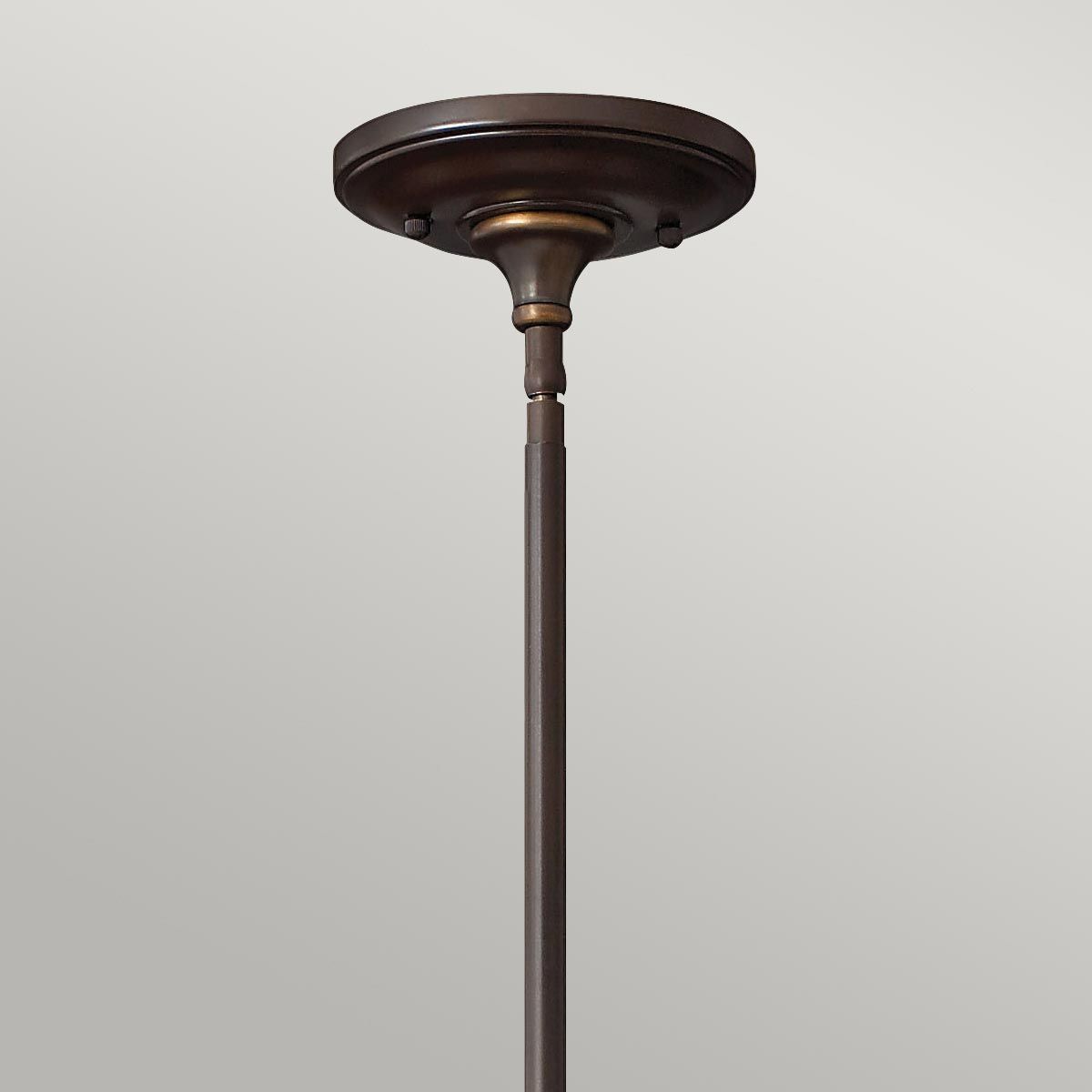 Mayflower 1-flammige Mini-Pendelleuchte - Alte Bronze, Stahl, geätztes Bernsteinglas - Elsteadlighting - leuchtengrosshandel24