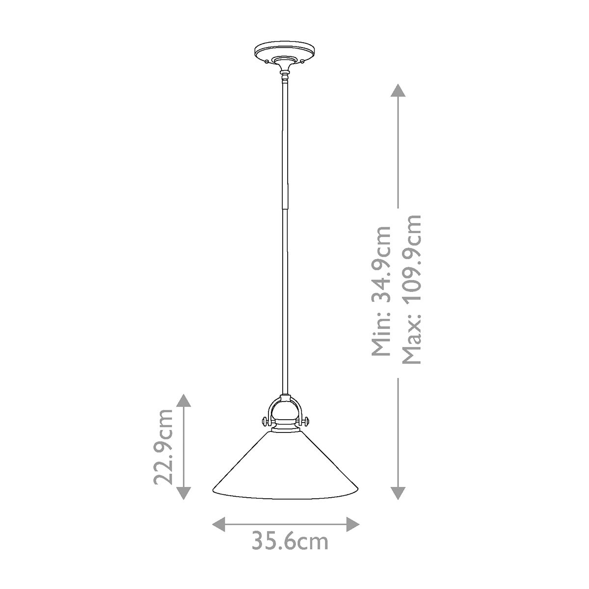 Mayflower 1-flammige Mini-Pendelleuchte - Alte Bronze, Stahl, geätztes Bernsteinglas - Elsteadlighting - leuchtengrosshandel24