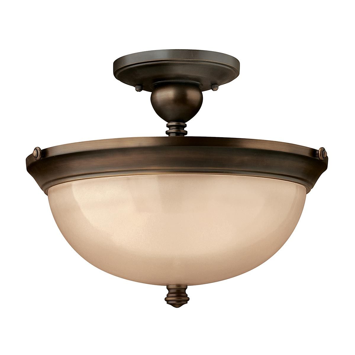 Mayflower 3-flammige Halbdeckenleuchte - Olde Bronze - Elsteadlighting - leuchtengrosshandel24