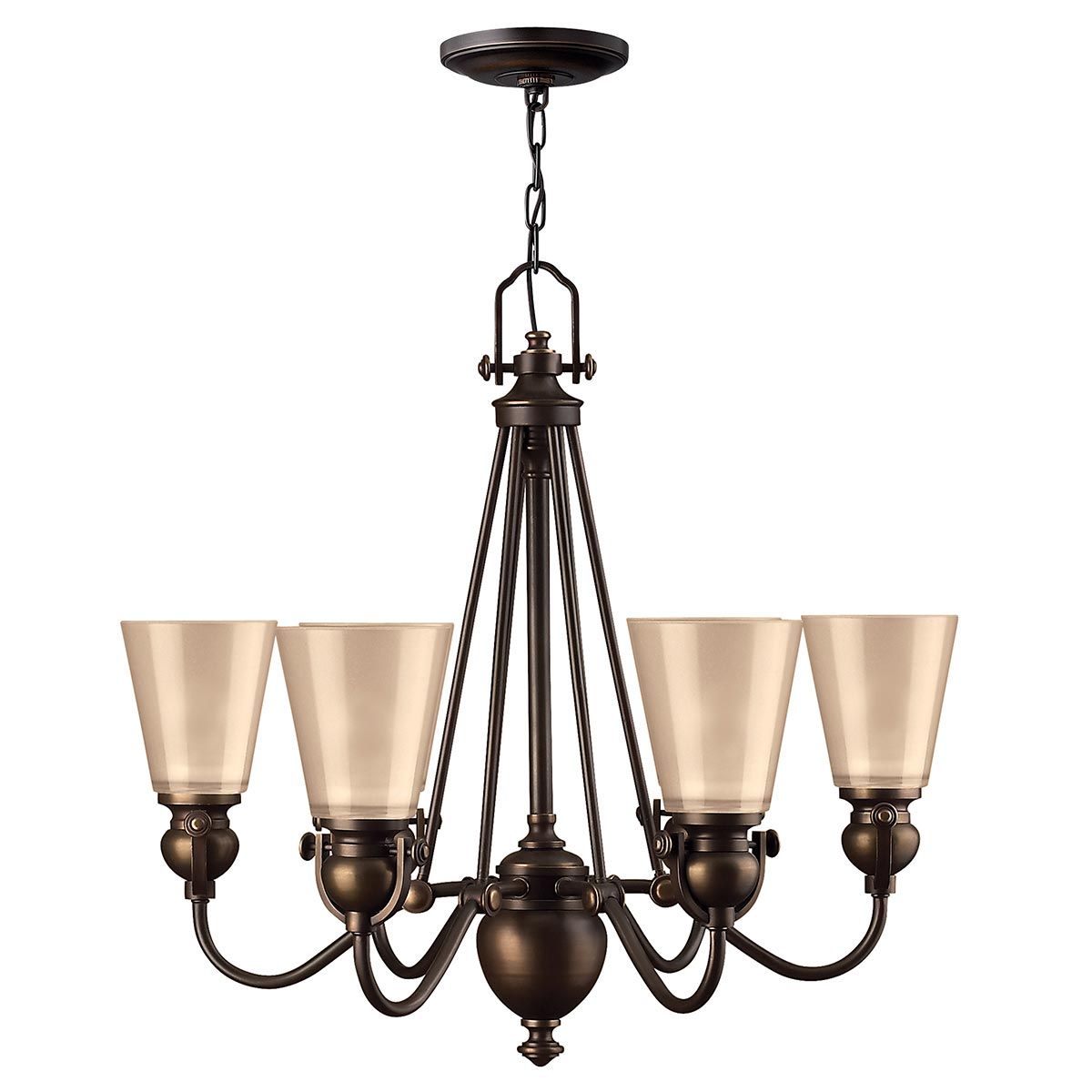 Mayflower Kronleuchter mit 6 Lichtern, alte Bronze - Elsteadlighting - leuchtengrosshandel24