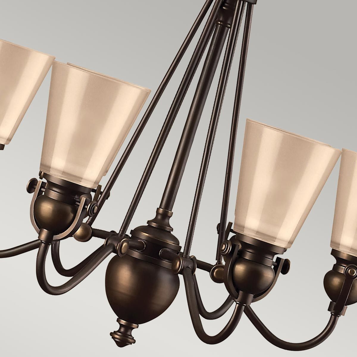 Mayflower Kronleuchter mit 6 Lichtern, alte Bronze - Elsteadlighting - leuchtengrosshandel24