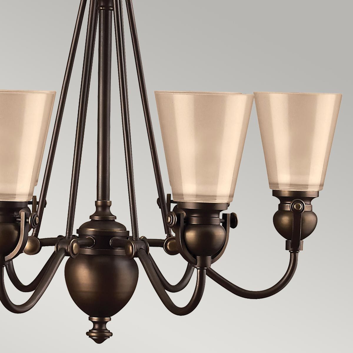 Mayflower Kronleuchter mit 6 Lichtern, alte Bronze - Elsteadlighting - leuchtengrosshandel24