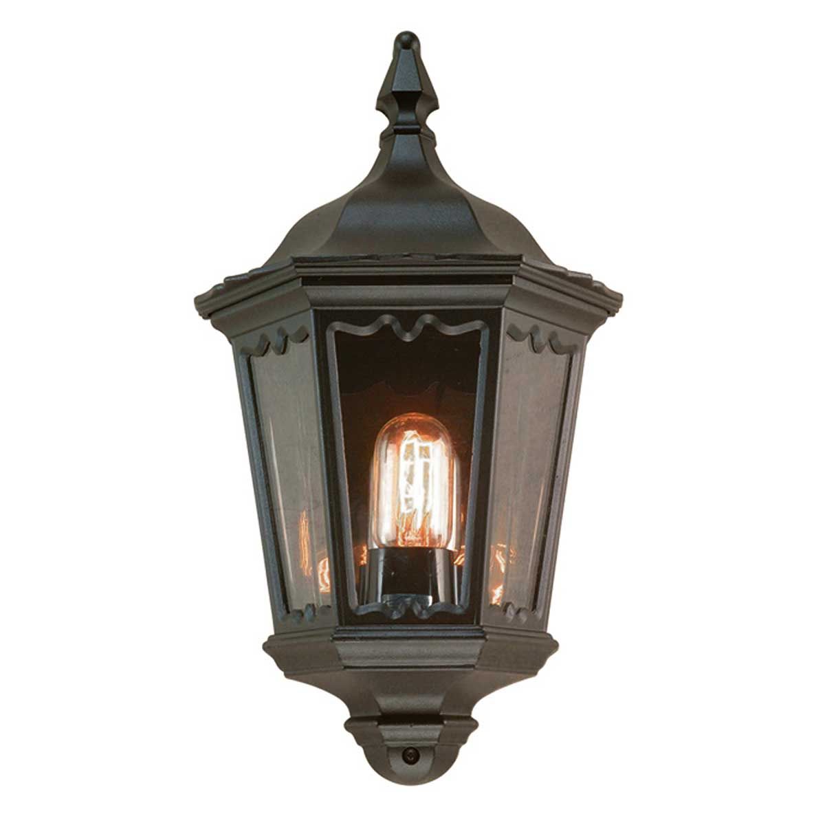 Medstead 1 - flammige Halblaterne - Schwarz - Elsteadlighting - MD7 - BLACK